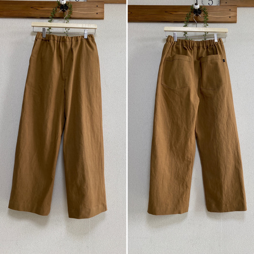 再販8 ハンサムワイドパンツ（キャメル）※受注製作※ キュロット