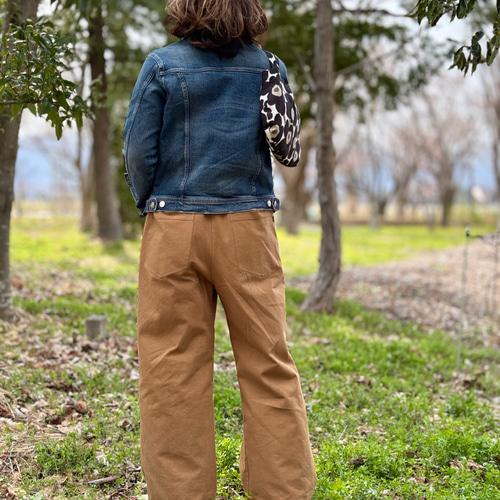 再販8 ハンサムワイドパンツ（キャメル）※受注製作※ キュロット