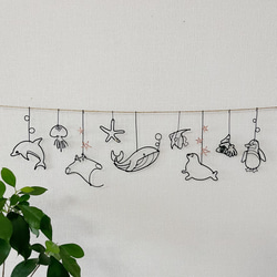 海ガーランド】ワイヤーアート ワイヤークラフト 夏 北欧 インテリア