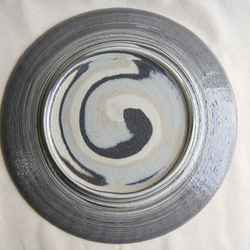 marble plate 大皿 black/blue1 3枚目の画像