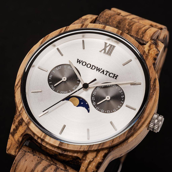【オランダから直輸入】ウッドウォッチ木製腕時計 Classic – 40mm Camo 3枚目の画像
