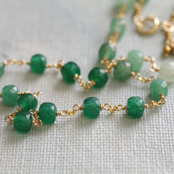 green Princess（necklace） グリーンアベンチュリンのプリンセスネックレス 6枚目の画像