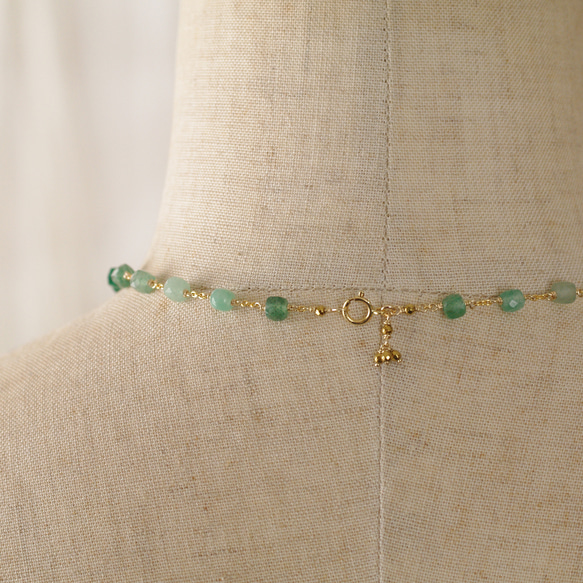green Princess（necklace） グリーンアベンチュリンのプリンセスネックレス 10枚目の画像