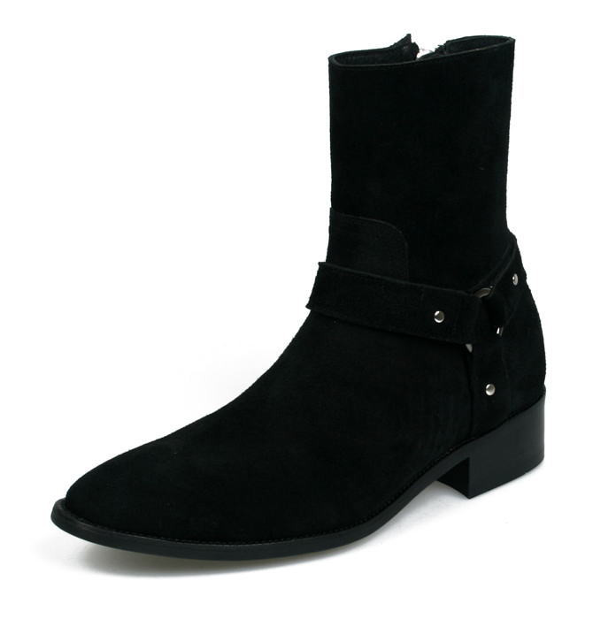 スエードレザーブーツ メンズブーツ レザーシューズ 本革ブーツ SHOES STAR オーダーシューズ