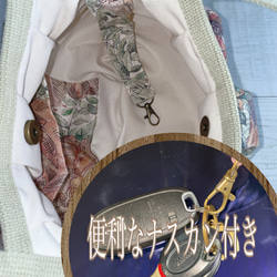 コロンと可愛いショルダーグラニーバッグ　✤リバティ✤ ローズザンジー　テラコッタ　◎選べる2サイズ 5枚目の画像