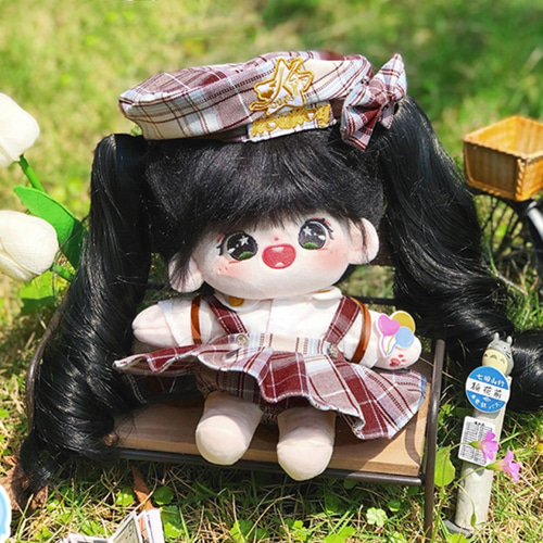 20cmぬいぐるみ かわいい 鈴ちゃん 着せ替えぬいぐるみ 骨格付き