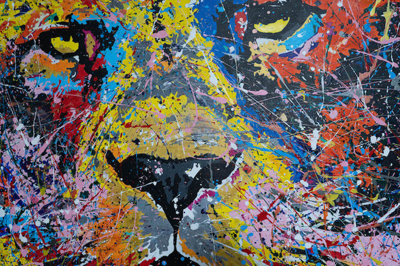 Title "LION" contemporary paint 第20張的照片