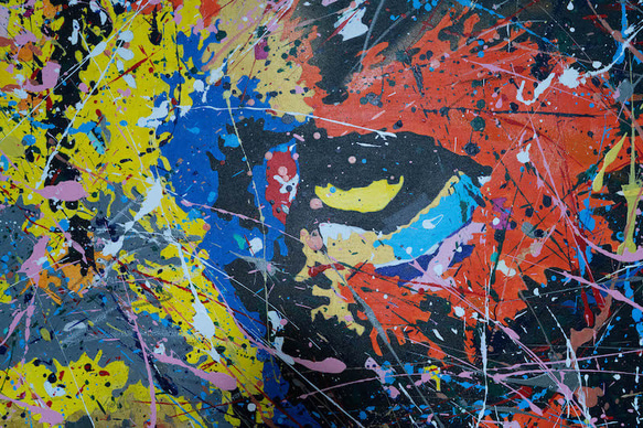 Title "LION" contemporary paint 第18張的照片
