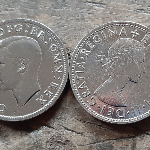 エリザベス女王 イギリス 2シリング フロリン 英国コイン16個