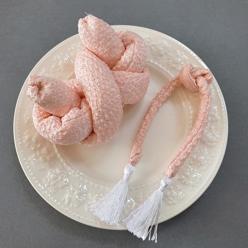 七五三 髪飾り ベビーピンク色 ちんころ かのこセット 雑貨・その他