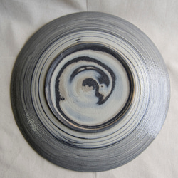 marble plate 大皿 black/blue4 3枚目の画像