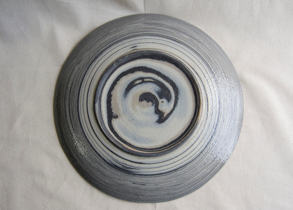 marble plate 大皿 black/blue4 3枚目の画像