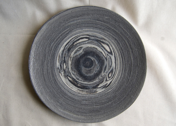 marble plate 大皿 black/blue5 1枚目の画像