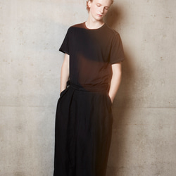 Bamboo Linen HAKAMA Wide Pants ~Black~ 2枚目の画像