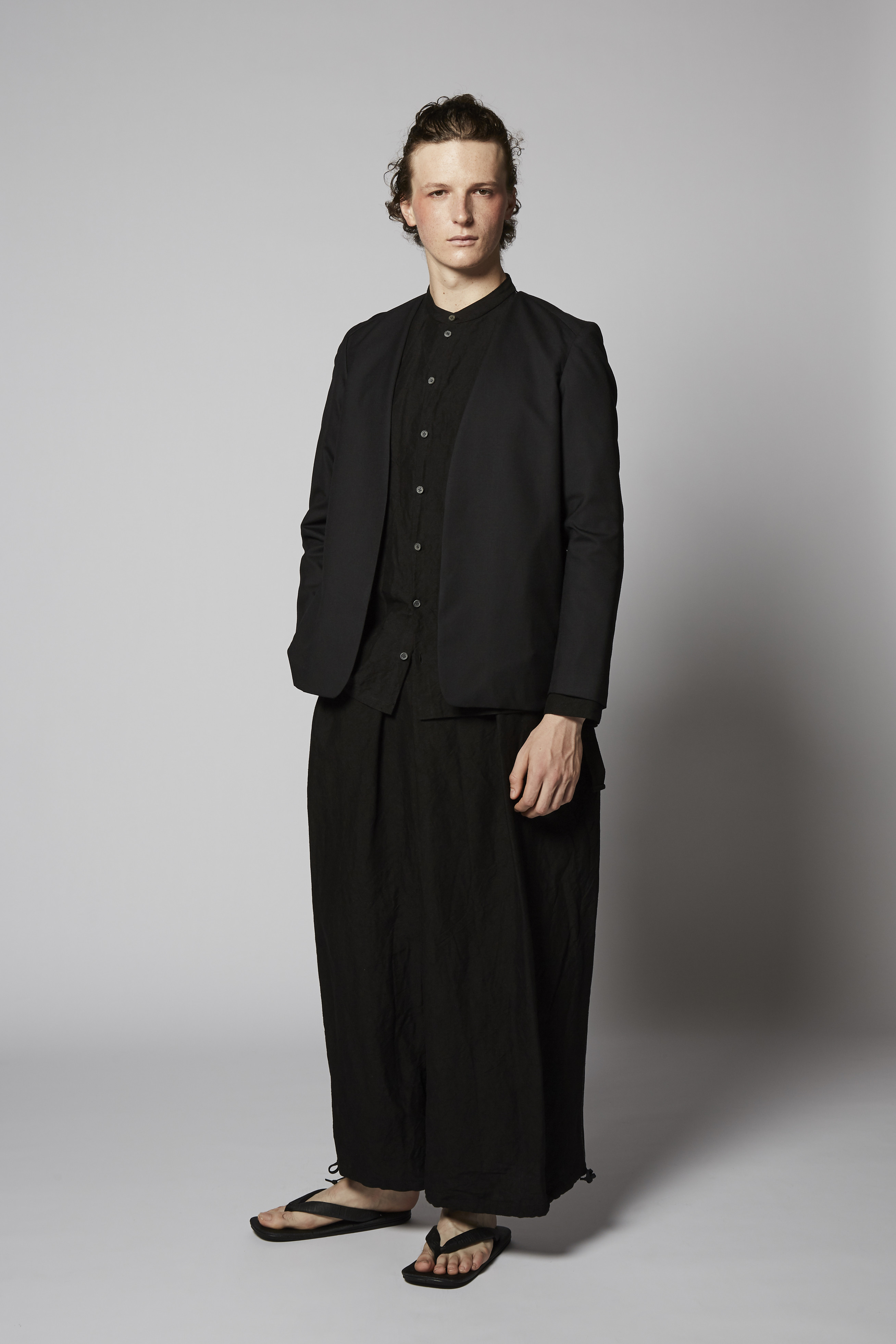 Bamboo Linen HAKAMA Wide Pants ~Black~
