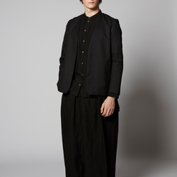 Bamboo Linen HAKAMA Wide Pants ~Black~ 1枚目の画像