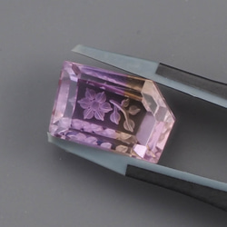 【花模様のインタリオが輝く】アメトリン 9.2ct 13枚目の画像