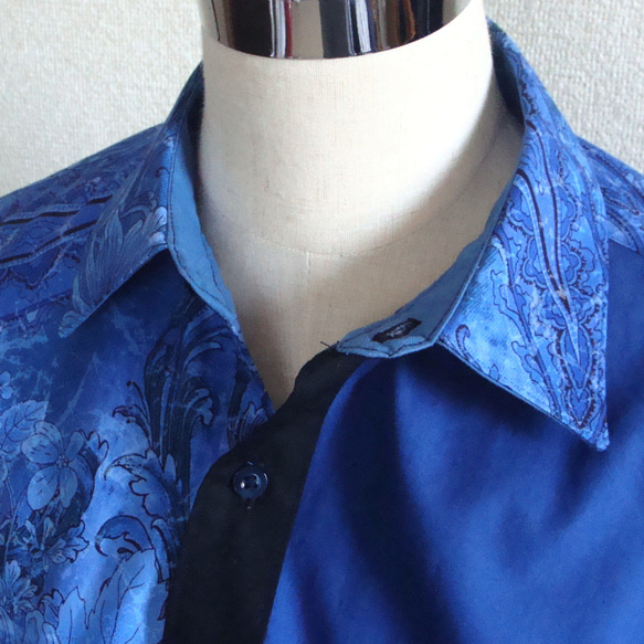 〈neo classic〉アーティストデザインシャツ　024　1点ものの個性的なシャツ 6枚目の画像