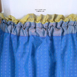 【インド/サリー】ティアードスカート＋バッグ・インド布・シンガポールから送料無料 17枚目の画像