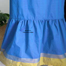 【インド/サリー】ティアードスカート＋バッグ・インド布・シンガポールから送料無料 15枚目の画像