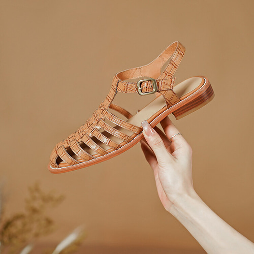 ☆サイズ交換可能☆本革製靴 シューズ ローマサンダル レディース