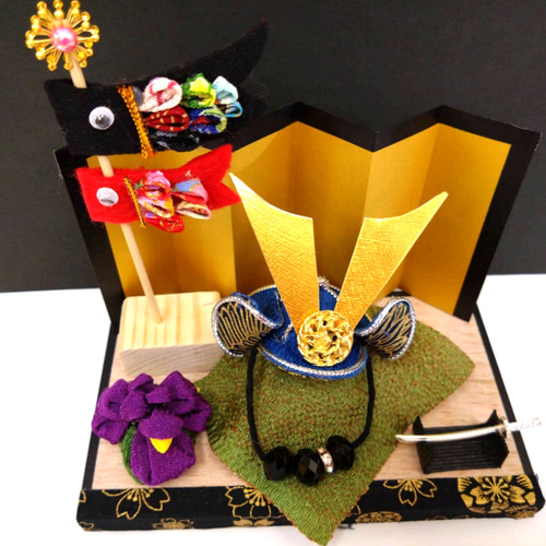 こどもの日 つまみ細工 兜飾り 鯉のぼり その他インテリア雑貨