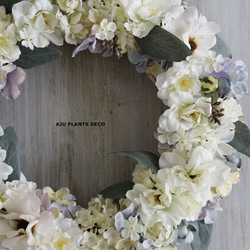 Wreath ~ Juno ~  31cm（造花） 5枚目の画像