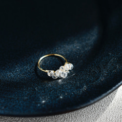 【リング・指輪】氷の結晶 透明 クリスタル 5枚目の画像