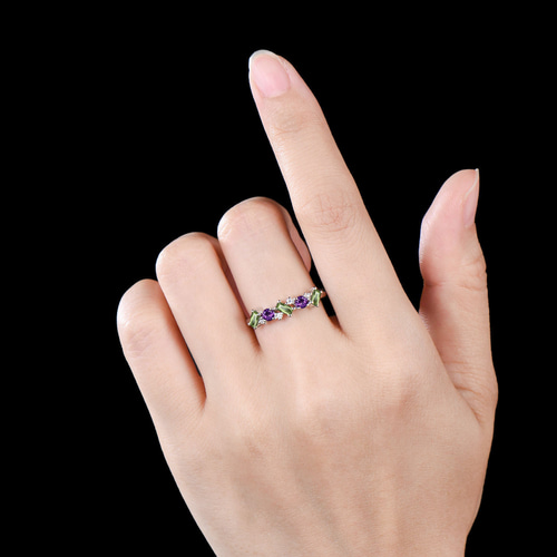 可愛いハートのペリドットリング 14K 約12号〜13号 誕生石ジュエリー 可愛いハートのペリドットリング 14K 約12号〜13号 誕生石