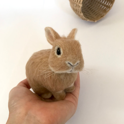 ☆様　うさぎ羊毛フェルトお手手付き Amazon.co.jp: 羊毛フェルトキット 初心者 ウサギ かわいい