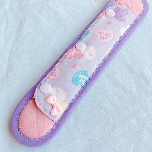 受注制作】取付簡単!!水筒肩紐カバー プラスナップボタン式 肩当て  