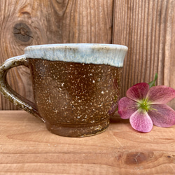 自然釉 　マグカップ　大きめ　薪窯 10枚目の画像