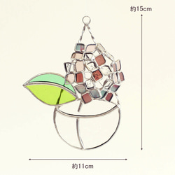 紫陽花のサンキャッチャー　（パープル） 2枚目の画像