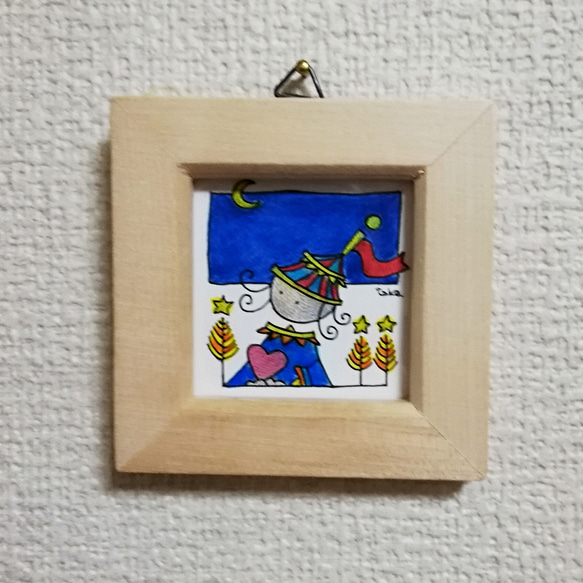 片思いのピエロの女の子 イラスト原画 イラスト takaakikaji