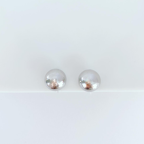 ピアス見え＊シルバーボールイヤリング イヤリング・ノンホールピアス