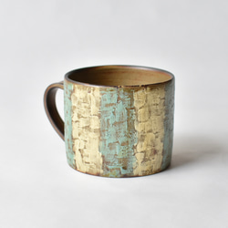 Painting mug〈stripes〉ペインティングマグカップ 021 5枚目の画像