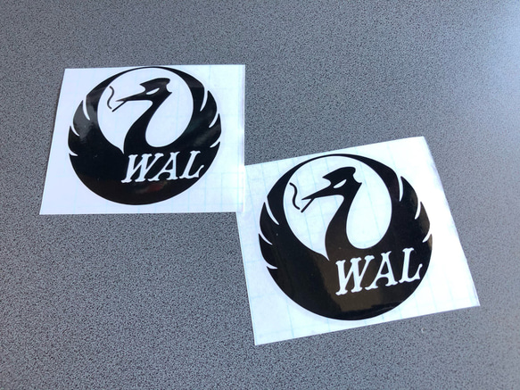 M様♡バラ売り　ステッカー 中サイズ ワル WAL ステッカー お得2枚セット 《カラー選択可