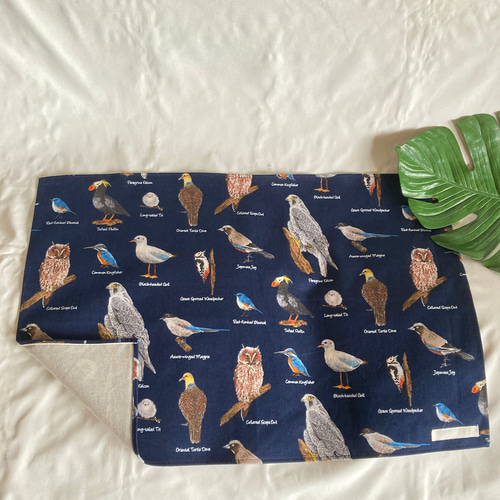 オーダーOK】入園入学大きいランチョンマット(40×60㎝)☆鳥図鑑