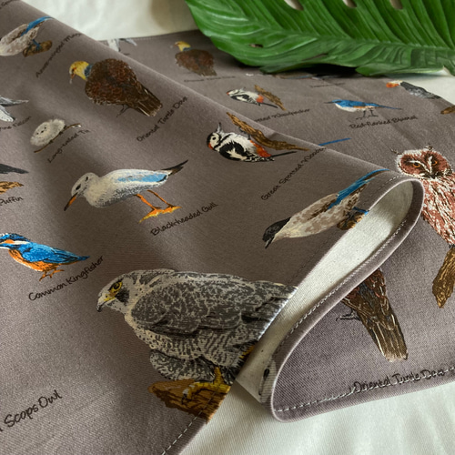 オーダーOK】入園入学大きいランチョンマット(40×60㎝)☆鳥図鑑