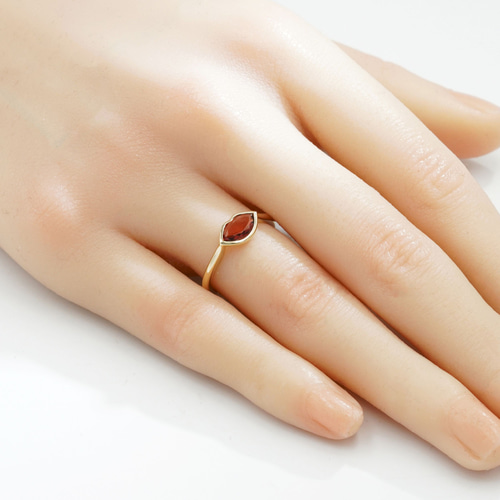 ローズカットリップ覆輪リング R1130（4週間発送） 指輪・リング 武田