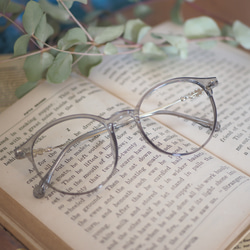 ○バイオリンのワンポイント｜ラウンド型｜クリアグレー｜近視用・乱視