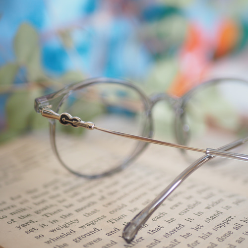 ○バイオリンのワンポイント｜ラウンド型｜クリアグレー｜近視用・乱視