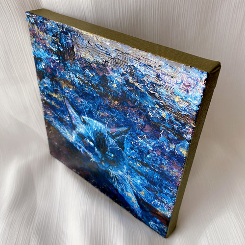 アートンワーズ THE BLUE CAT 原画 絵画 現代アート インテリア アートンワーズ THE BLUE CAT 原画 絵画 現代アート インテリア