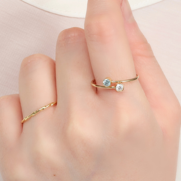 高品質】✨リボンスタイル✨モアッサナイトリング リング