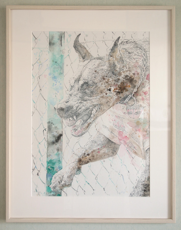 『Composition UH』 絵画・現代アート・鉛筆画・原画・額縁付 6790e66299363c8fde8d398f95528d