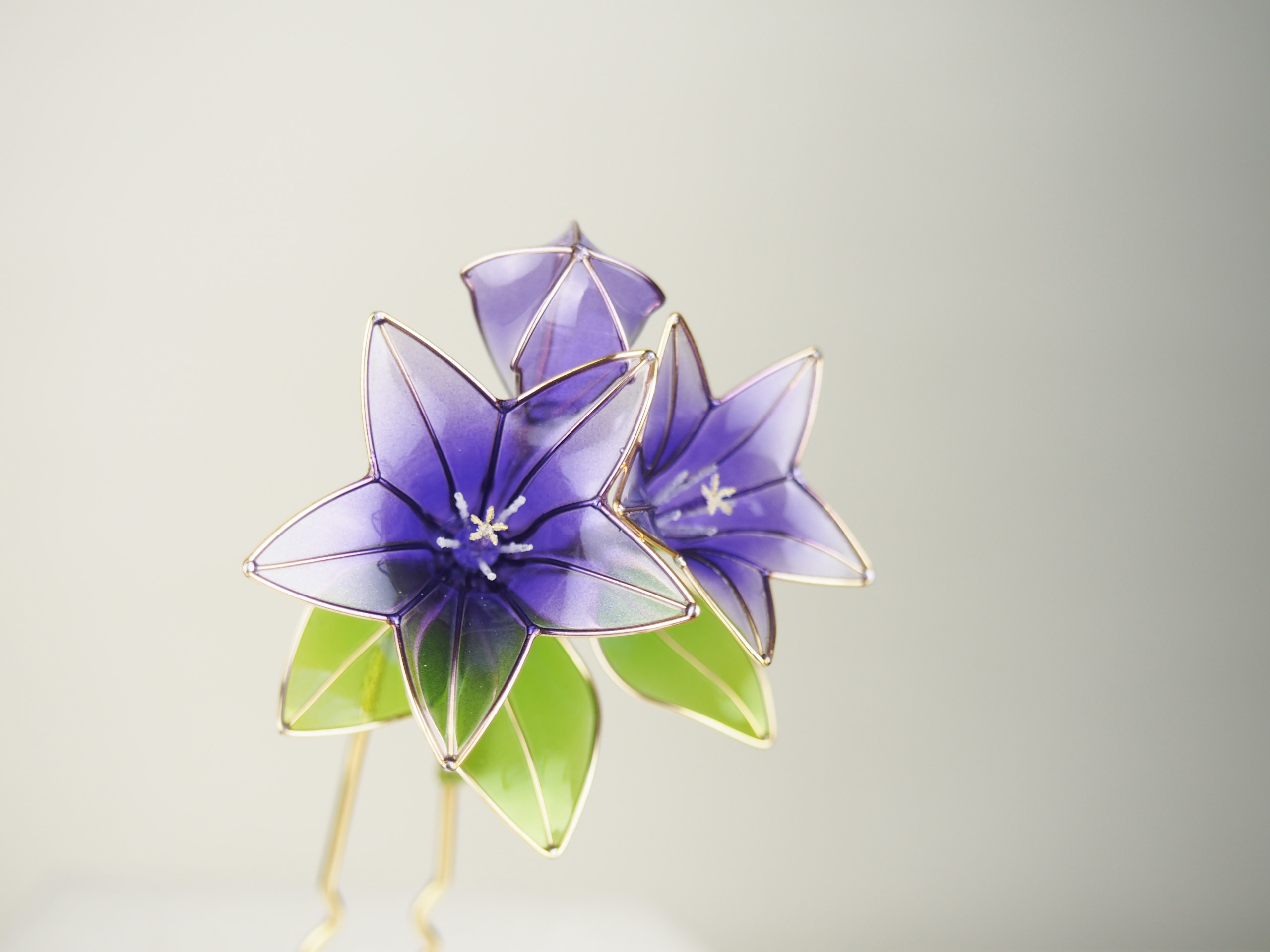 ＜受注制作＞花のかんざし　パール　黒檀　母の日プレゼント　K045 受注制作＞花のかんざし パール 黒檀 母の日プレゼント K045
