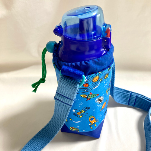 ハンドメイド　オーダー　水筒　カバー　宇宙　入園　入学 ハンドメイドオーダー水筒カバー宇宙入園入学