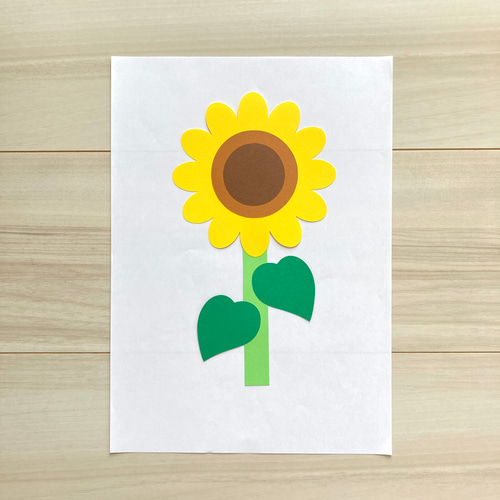 ひまわり 6本 壁面飾り 切り絵 ふわぽん 通販 15813182｜Creema(クリーマ)