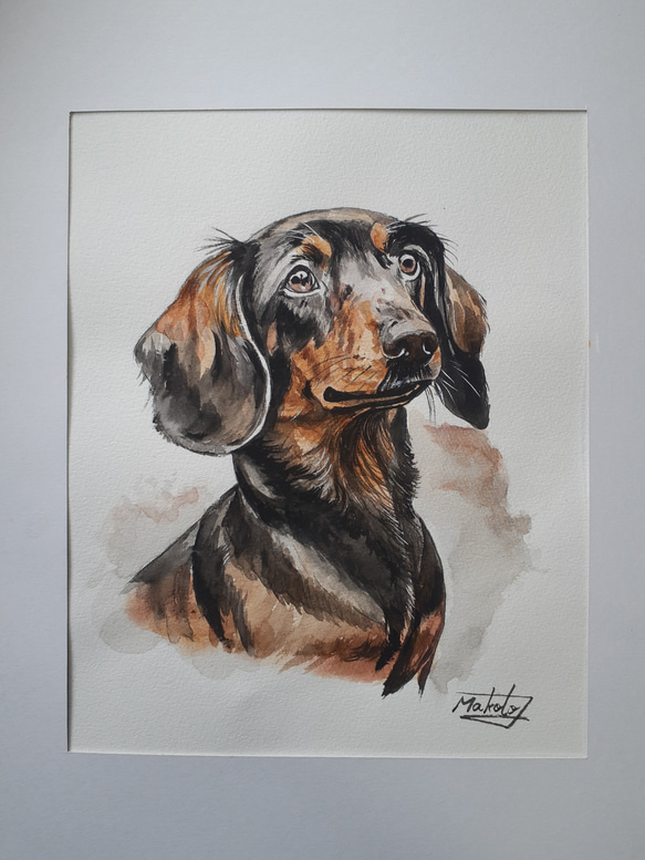 マイセン 陶板画 ダックスフント マイセン 陶板画 ダックスフント