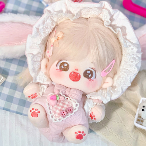 ピンク× ホワイト おすわり 着ぐるみ 12cm ぬい服 ピンク× ホワイト おすわり 着ぐるみ 12cm ぬい服 【公式通販】